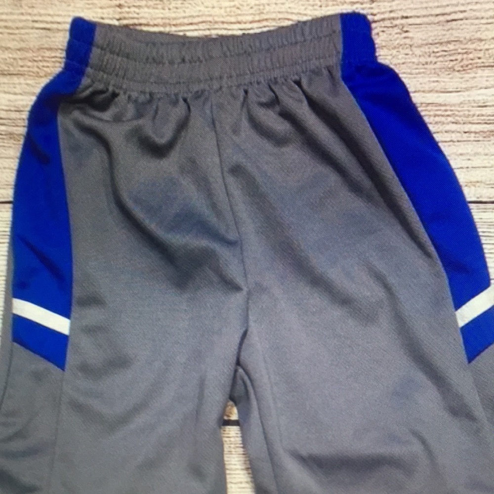 Kids Gray and Blue Athletic Pants
